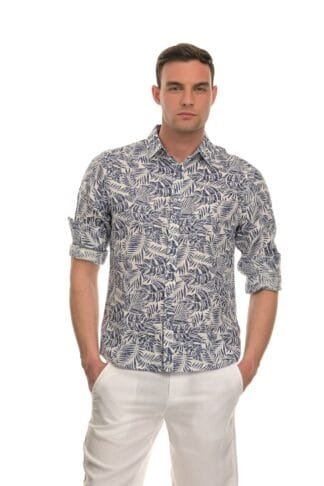 1110 (1039) - Floral Print μακρύ μανίκι