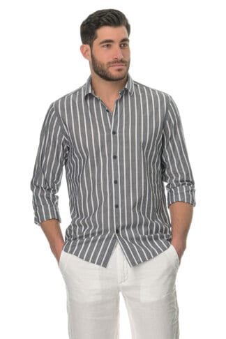1029 Dark grey stripe